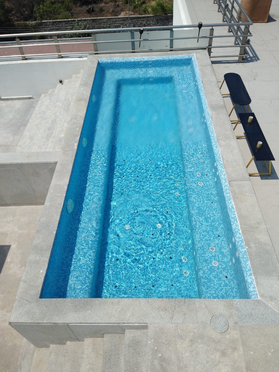 Jacuzzi in Chennai Attached with Swimming pool for water massage